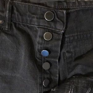 Alexander Wang black high waisted jeans.